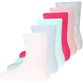 Ewers Calcetines azul claro / gris moteado / rosa / rosa / blanco