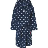 Playshoes Albornoz 'Maritim' azul oscuro / blanco