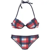 s.Oliver Bikini navy / azul claro / arándano / rojo pastel
