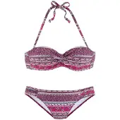 s.Oliver Bikini beige / petróleo / frambuesa / rosa claro / blanco perla