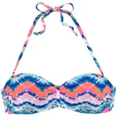 Venice beach Top de bikini azul / rosa / rojo