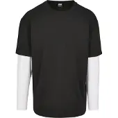 Urban Classics Camiseta negro / blanco