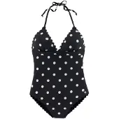 LASCANA Traje de baño negro / blanco