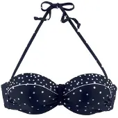 LASCANA Top de bikini navy