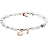 Fossil Pulsera 'VINTAGE MOTIFS' gris / blanco
