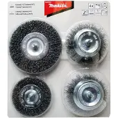 Makita Conjunto de cepillos de 4 piezas com/rondo D-65729