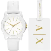 Armani Exchange Reloj analógico oro / blanco