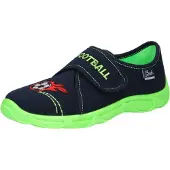 Beck Zapatillas de casa 'Football' azul oscuro / verde claro / rojo / negro / blanco