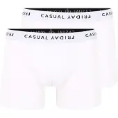 Casual Friday Calzoncillo boxer 'Norh' negro / blanco