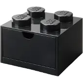 LEGO Cajón de escritorio de 4 espigas (negro)
