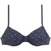 LASCANA Top de bikini 'Sparkel' navy / blanco