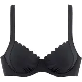 LASCANA Top de bikini 'Camilla' negro