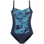 LASCANA Traje de baño azul claro / azul oscuro