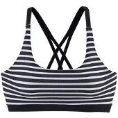 Venice beach Top de bikini negro / blanco