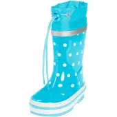 Playshoes Botas de lluvia turquesa / blanco