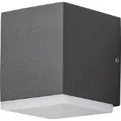 Konstsmide Monza, aplique de pared, tecnología HPLED, color antracita