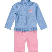 Playshoes Protección UV azul claro / rosa