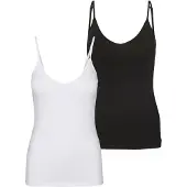 Vero moda Camiseta Sin Mangas Con Cuello Pico Maxi My Soft Tall 2 Unidades