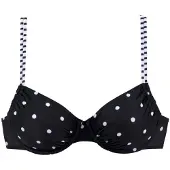 s.Oliver Top de bikini 'Audrey' negro / blanco