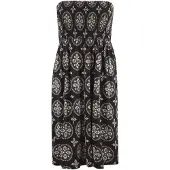 LASCANA Vestido de playa crema / negro