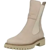 Paul green Botas 'Klassische Stiefelette Damen 9836 Nubukleder in beige' beige