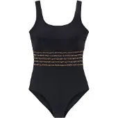 LASCANA Traje de baño beige / marrón / negro