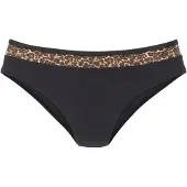 LASCANA Braga de bikini 'Adele' marrón / amarillo / negro