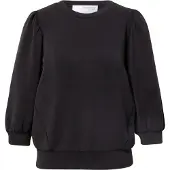 Selected Mangas Abullonadas Sudadera Mujeres Negro XS