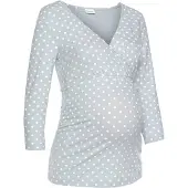 LASCANA Pijama gris / blanco