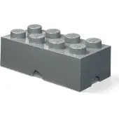 LEGO Ladrillo de almacenamiento de 8 espigas (gris)