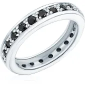Rafaela Donata Anillo negro / plata