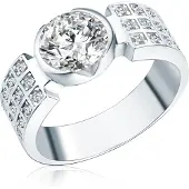 Rafaela Donata Anillo plata / transparente