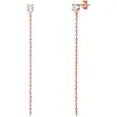 Glanzstücke Pendientes oro rosa / transparente
