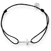 Glanzstücke Pulsera negro / plata