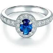 Trilani Anillo azul / plata