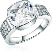 Rafaela Donata Anillo plata / transparente