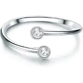 Trilani Anillo plata / transparente
