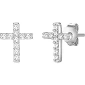 Glanzstücke Pendientes plata / transparente