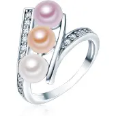 Valero Pearls Anillo albaricique / altrosa / plata