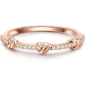 Glanzstücke Anillo oro rosa / transparente