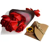 Mikamax Conjunto De Regalo Red Rose Black Box