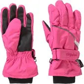 Playshoes Guantes gris / rosa / negro