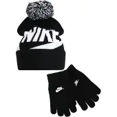 Nike Conjunto 'Swoosh Pom' negro / blanco