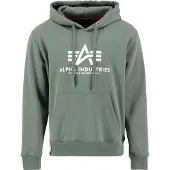 Alpha industries Sudadera verde oscuro / blanco