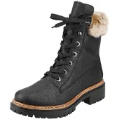 Rieker Botines con cordones negro