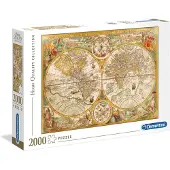 Clementoni Rompecabezas De Mapa Antiguo 2000 Piezas