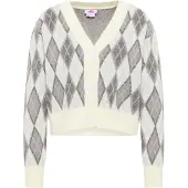 Mymo Jersey gris claro / gris oscuro / blanco lana