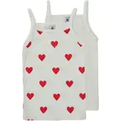 Petit Bateau Top rojo / blanco