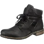 Rieker Botines con cordones negro