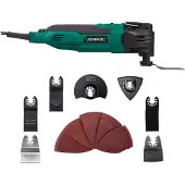 Vonroc Multiherramienta oscilante 300W | Incl. 60 accesorios y bolsa de herramientas